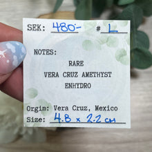Load image into Gallery viewer, Enhydro Raw Specimen: Vera Cruz Amethyst L