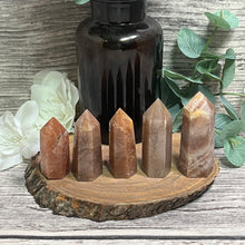 Load image into Gallery viewer, Peach Moonstone with sunstone Small Tower