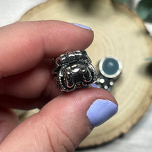 Load image into Gallery viewer, Aquamarine Metal Astronaut Pendant