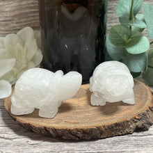 Load image into Gallery viewer, Large Clear Quartz Land Turtle