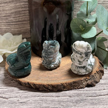 Load image into Gallery viewer, Moss/Tree Agate Cobra Snake