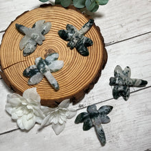 Load image into Gallery viewer, Moss Agate Dragonfly