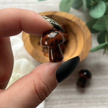 Load image into Gallery viewer, Mahogany Obsidian Mushrooms