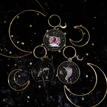 Load image into Gallery viewer, Amethystrology Zodiac Keyrings - Moonstruck Crystals