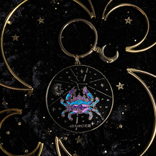 Load image into Gallery viewer, Amethystrology Zodiac Keyrings - Moonstruck Crystals