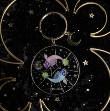 Load image into Gallery viewer, Amethystrology Zodiac Keyrings - Moonstruck Crystals