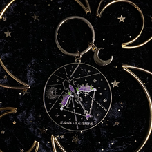 Load image into Gallery viewer, Amethystrology Zodiac Keyrings - Moonstruck Crystals