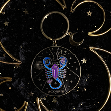 Load image into Gallery viewer, Amethystrology Zodiac Keyrings - Moonstruck Crystals