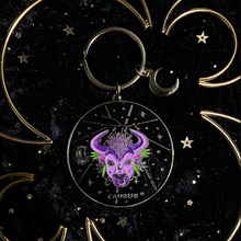 Load image into Gallery viewer, Amethystrology Zodiac Keyrings - Moonstruck Crystals