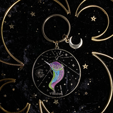 Load image into Gallery viewer, Amethystrology Zodiac Keyrings - Moonstruck Crystals