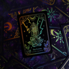 Load image into Gallery viewer, GOLD Crystalstruck Tarot© Card Deck - Moonstruck Crystals