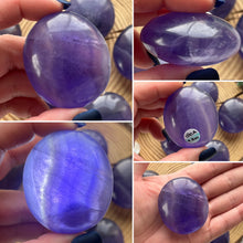 Load image into Gallery viewer, Purple Fluorite Palmstone