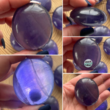 Load image into Gallery viewer, Purple Fluorite Palmstone