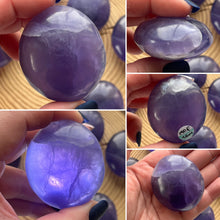 Load image into Gallery viewer, Purple Fluorite Palmstone