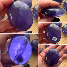 Load image into Gallery viewer, Purple Fluorite Palmstone