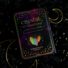 Load image into Gallery viewer, Crystal Affirmations© Golden Aura Edition Card Deck - Moonstruck Crystals