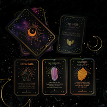 Load image into Gallery viewer, Crystal Affirmations© Golden Aura Edition Card Deck - Moonstruck Crystals