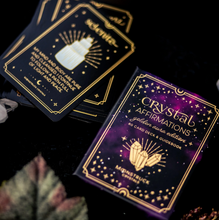 Load image into Gallery viewer, Crystal Affirmations© Golden Aura Edition Card Deck - Moonstruck Crystals