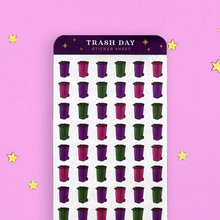 Load image into Gallery viewer, Trash Day Planner Sticker Sheet - The Quirky Cup Collective