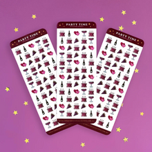 Load image into Gallery viewer, Party Time Planner Sticker Sheet - The Quirky Cup Collective