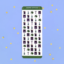 Load image into Gallery viewer, Home Stuff Planner Sticker Sheet - The Quirky Cup Collective