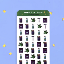 Load image into Gallery viewer, Home Stuff Planner Sticker Sheet - The Quirky Cup Collective