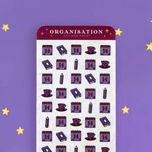 Load image into Gallery viewer, Organisation Planner Sticker Sheet - The Quirky Cup Collective