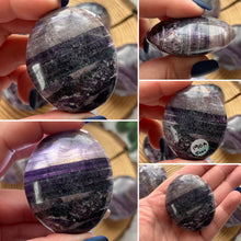 Load image into Gallery viewer, Silk (Velvet) Fluorite Palmstone