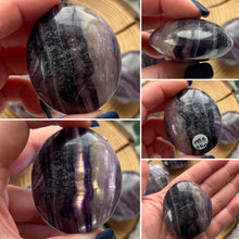 Load image into Gallery viewer, Silk (Velvet) Fluorite Palmstone