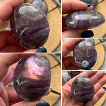 Load image into Gallery viewer, Silk (Velvet) Fluorite Palmstone