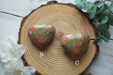 Load image into Gallery viewer, Large Unakite Heart