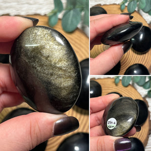 Golden Sheen Obsidian Palmstone