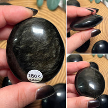 Load image into Gallery viewer, Golden Sheen Obsidian Palmstone
