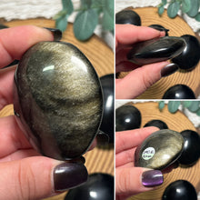 Load image into Gallery viewer, Golden Sheen Obsidian Palmstone
