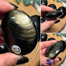 Load image into Gallery viewer, Golden Sheen Obsidian Palmstone
