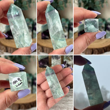 Load image into Gallery viewer, Feather Fluorite Obelisk
