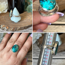 Load image into Gallery viewer, Jasmine&#39;s Chiffonjé: Chrysocolla Ring
