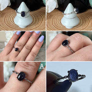 Oval Iolite S925 Ring