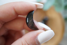 Load image into Gallery viewer, Tiny Arfvedsonite Garnet Moon
