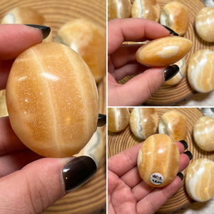 Orange Calcite Palmstone