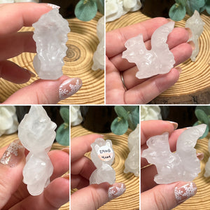 Clear Quartz Squirrel