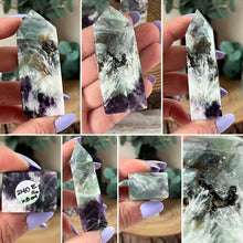 Load image into Gallery viewer, Feather Fluorite Obelisk
