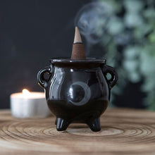 Load image into Gallery viewer, Mystical Moon Cauldron Incense Holder
