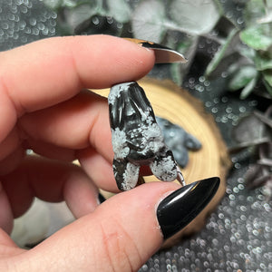 Snowflake Obsidian Small "Bartok" Bat