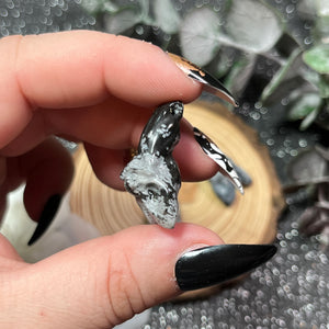 Snowflake Obsidian Small "Bartok" Bat