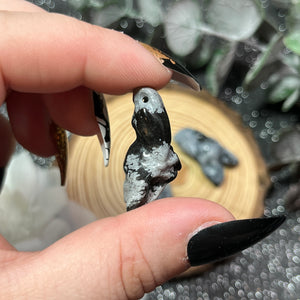 Snowflake Obsidian Small "Bartok" Bat