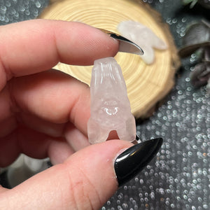 Rose Quartz Small "Bartok" Bat