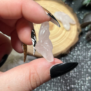 Rose Quartz Small "Bartok" Bat