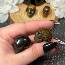 Load image into Gallery viewer, Mini Tigers Eye Skull
