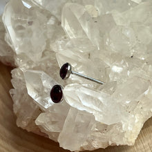 Load image into Gallery viewer, Garnet Small Stud Earring
